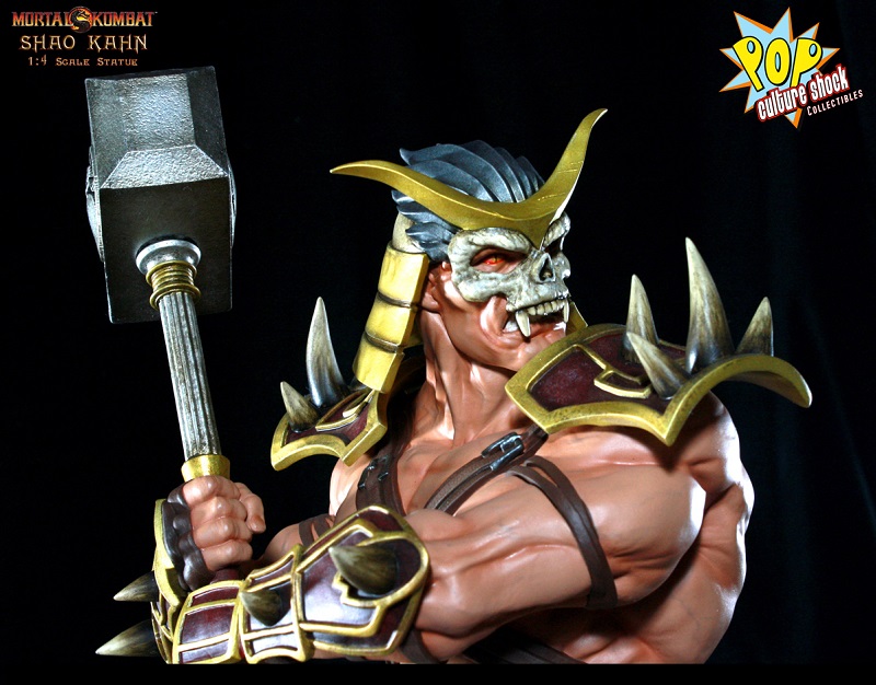 Estátua Mortal Kombat 9 Shao Kahn 1 4 Scale Limited Edition 50 Cm