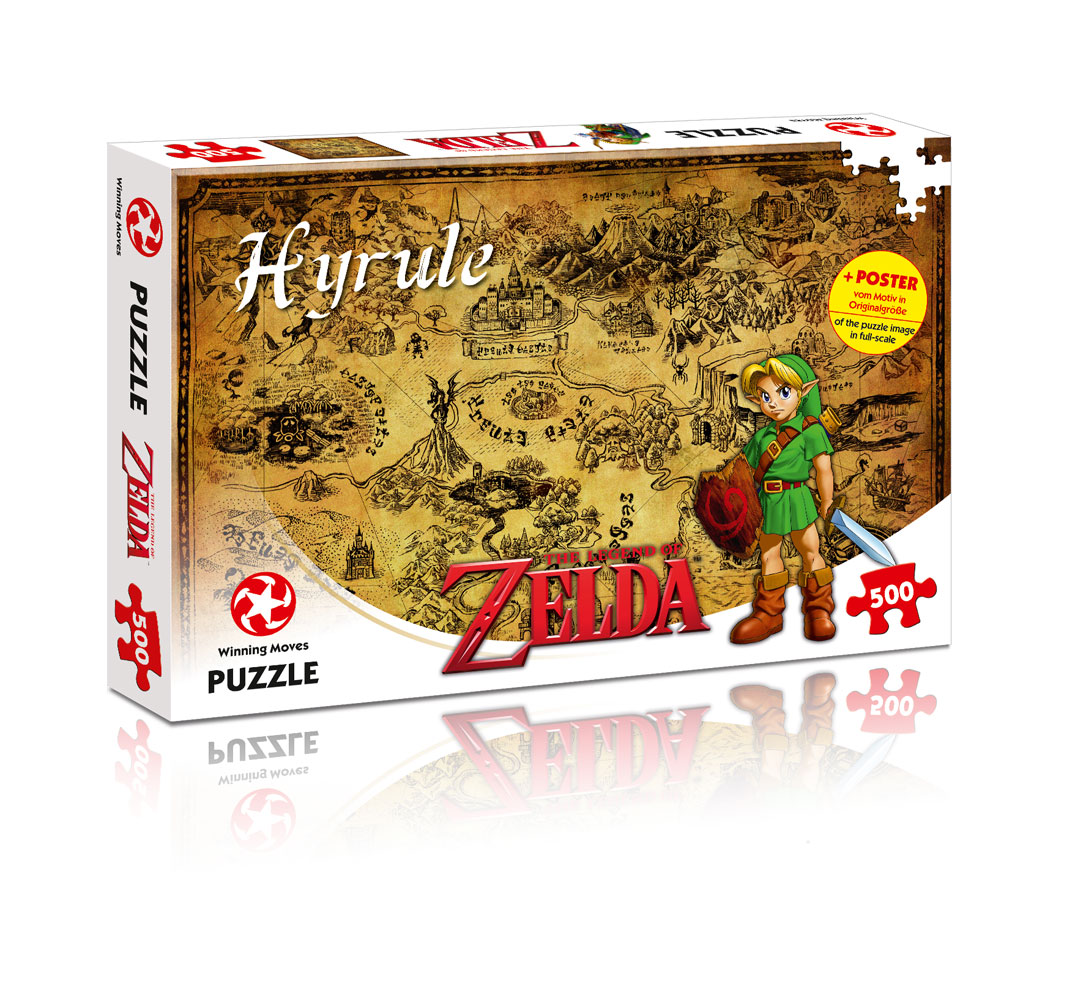 Puzzle 500 Peças + Poster Legend of Zelda Hyrule Field