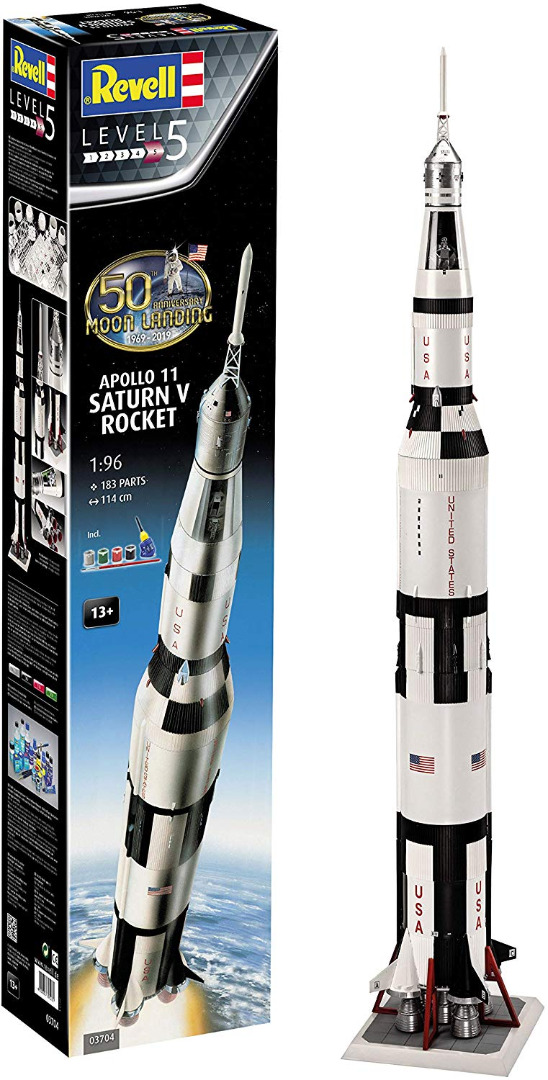 Revell Mode Gift Set Apollo 11 Saturn V Rocket 50th Anniversary Scale 1:96