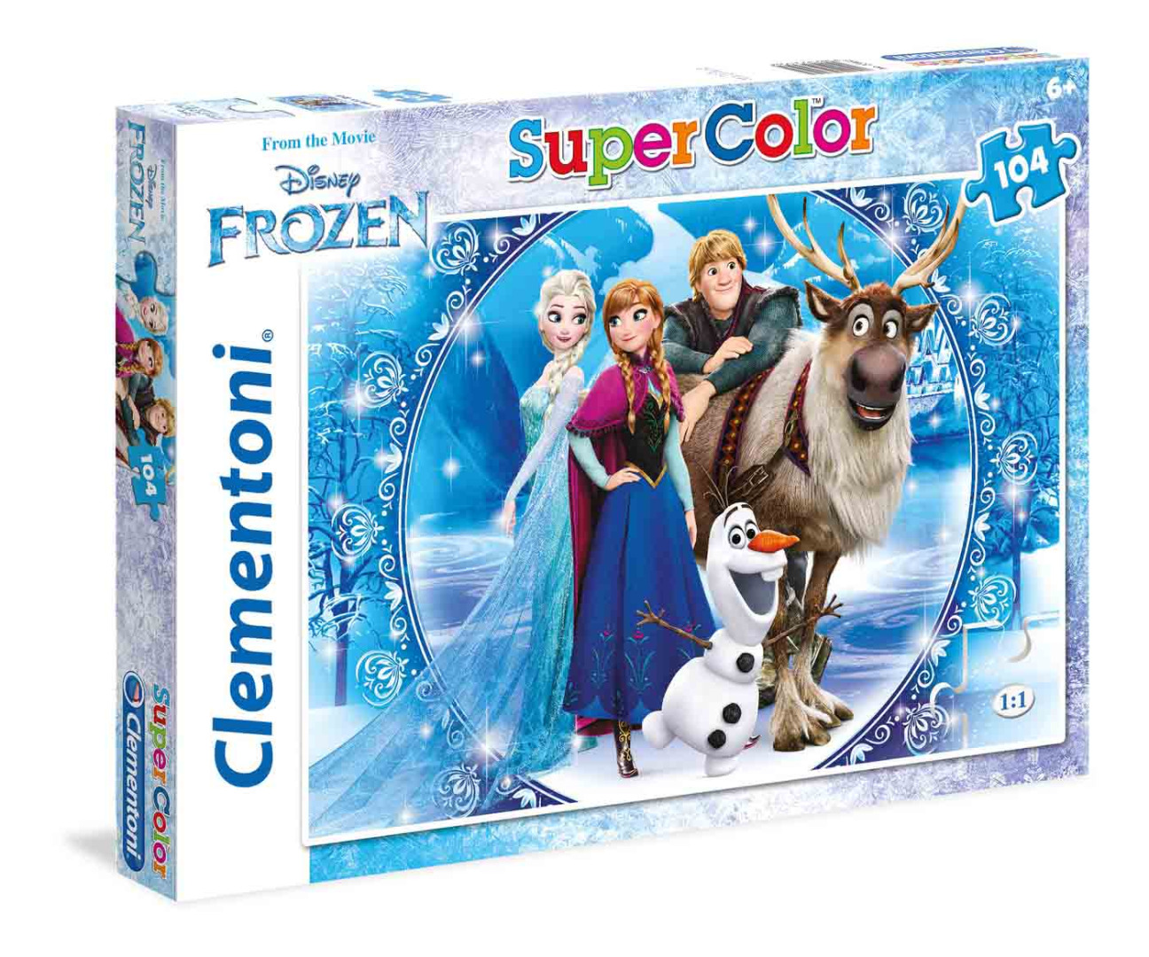 Disney Frozen - 104 peças - Supercolor Puzzle (Para mais de 6 anos)