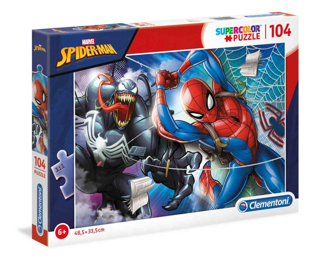 Marvel Spider-Man - 104 peças - Supercolor Puzzle (Para mais de 6 anos)