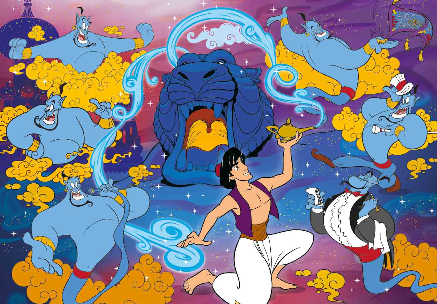 Disney Aladdin - 104 peças - Supercolor Puzzle (Para mais de 6 anos)