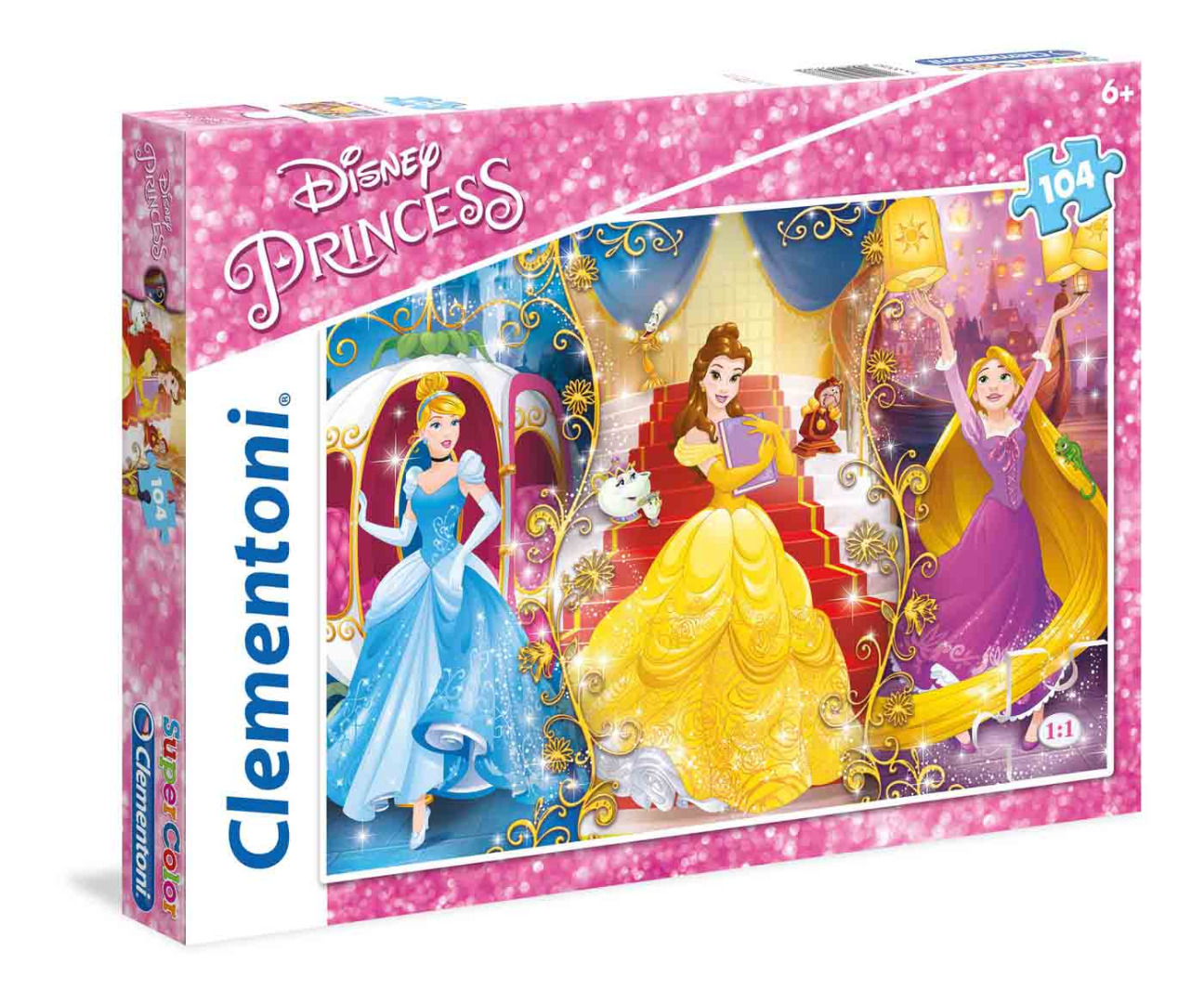 Disney Princess - 104 peças - Supercolor Puzzle (Para mais de 6 anos)