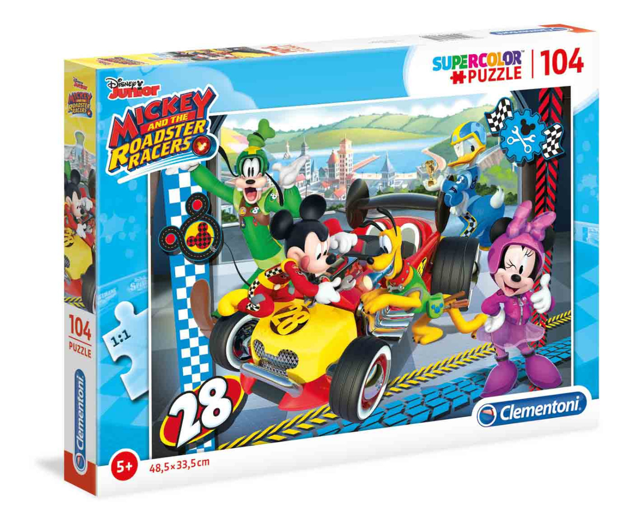 Disney Mickey and The Roadster Racers - 104 peças - Supercolor Puzzle (6+)