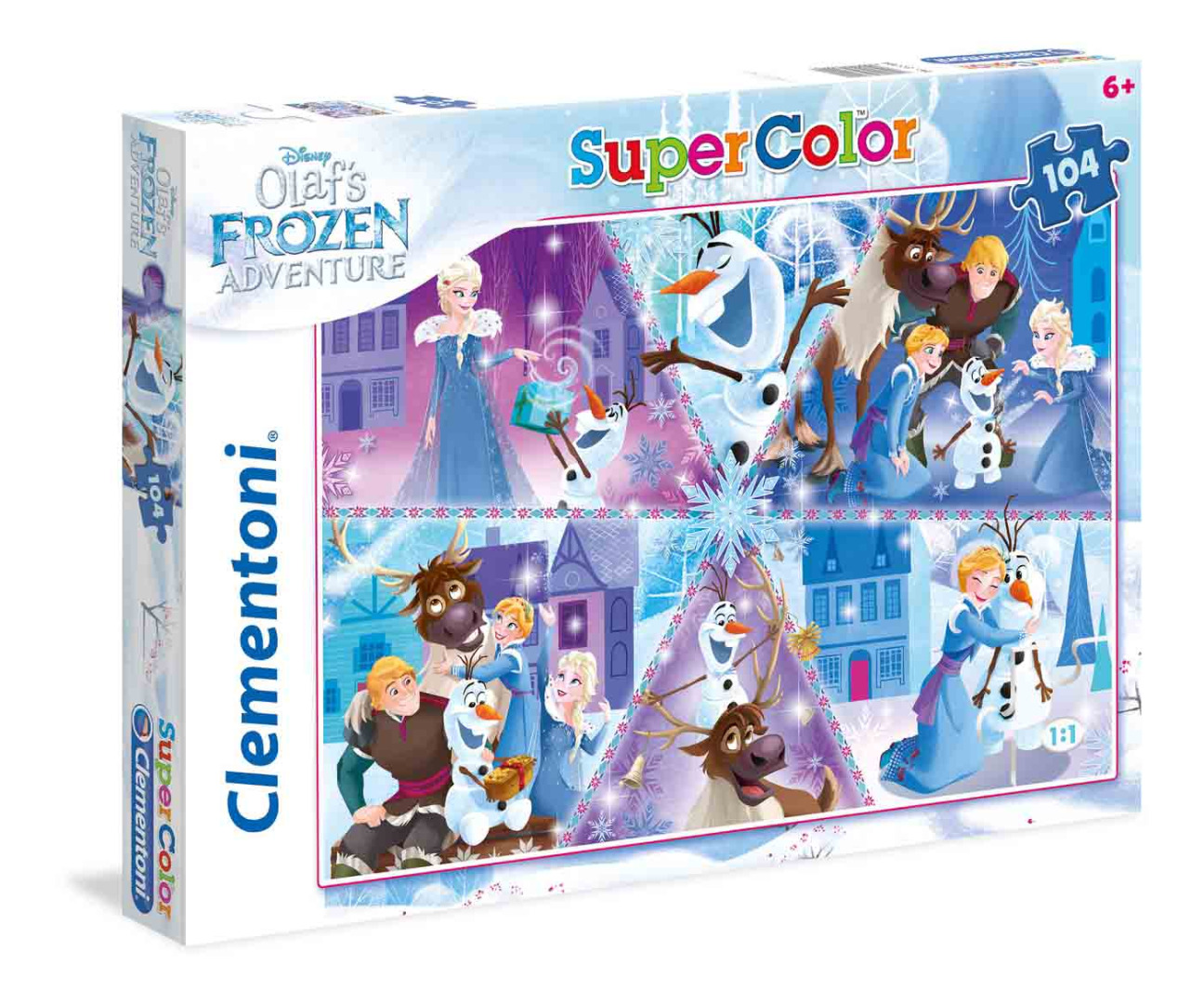 Disney Olaf's Frozen Adventures - 104 peças - Supercolor Puzzle (6+)