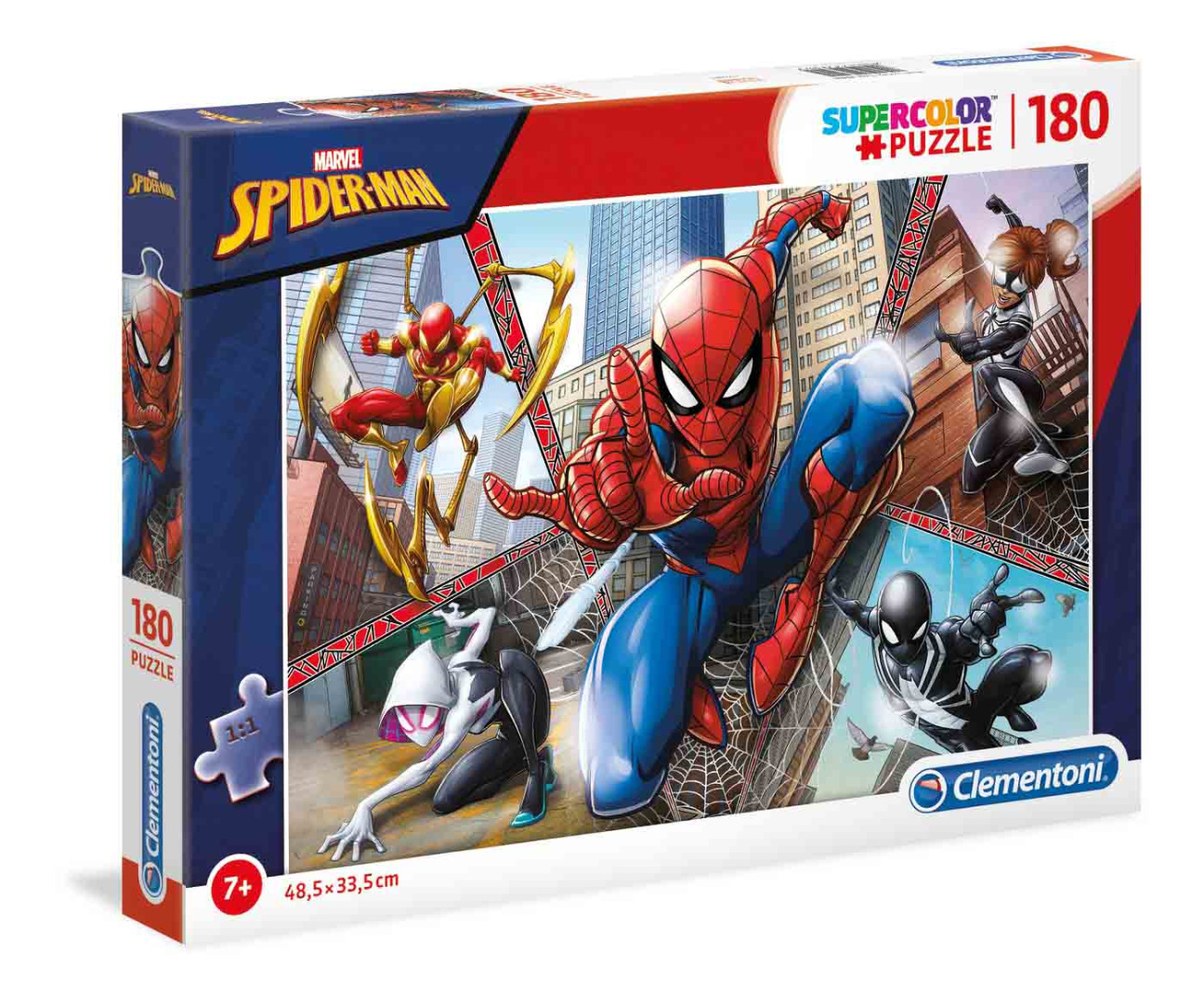 Marvel Spider-Man - 180 peças - Supercolor Puzzle (Para mais de 6 anos)