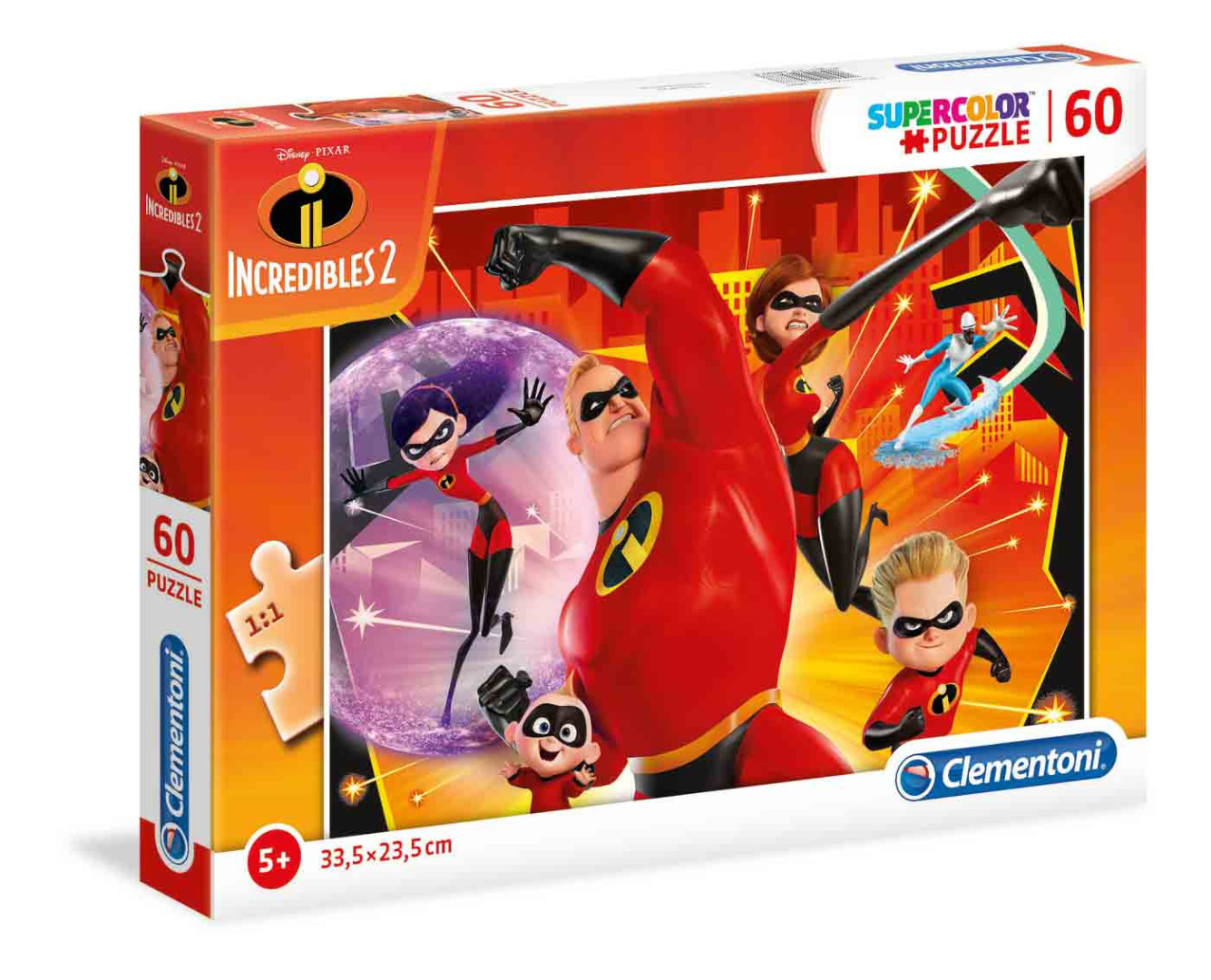 Disney The Incredibles 2 - 60 peças - Supercolor Puzzle (3+)