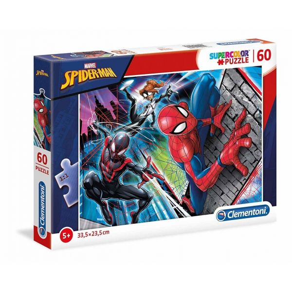 Marvel Spider-Man - 60 peças - Supercolor Puzzle (Para mais de 5 anos)