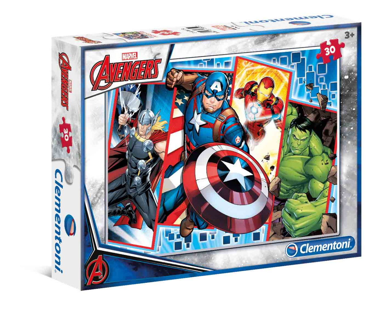 Marvel Avengers - 30 peças - Supercolor Puzzle (Para mais de 3 anos)