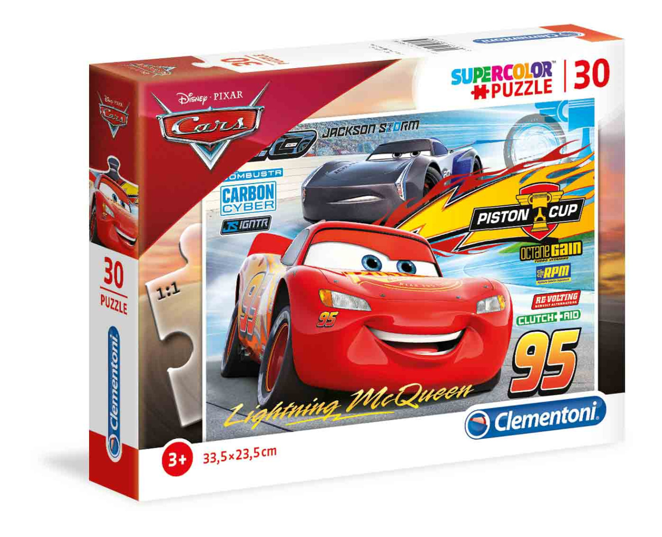 Disney Cars - 30 peças - Supercolor Puzzle (Para mais de 3 anos)