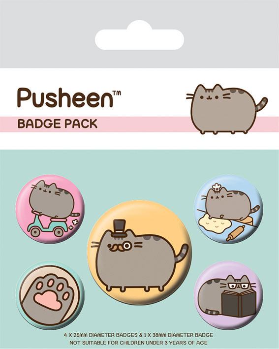 Conjunto de Pins Pusheen 5-Pack Fancy