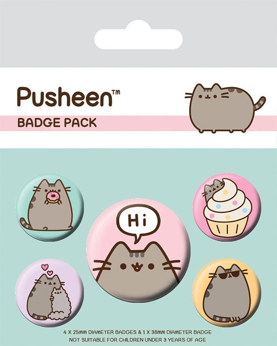 Conjunto de Pins Pusheen 5-Pack Pusheen Says Hi