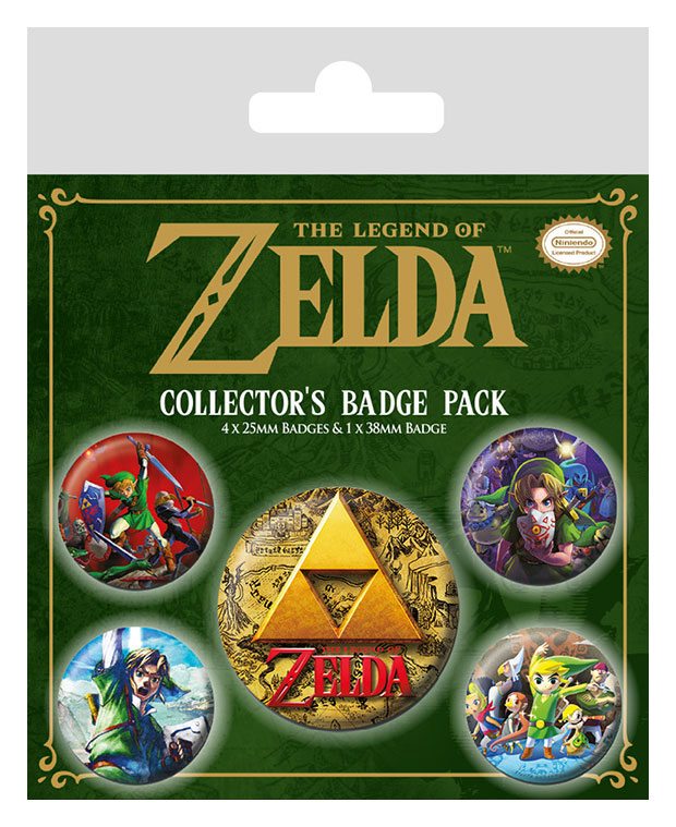 Conjunto de Pins Legend of Zelda 5-Pack Classics