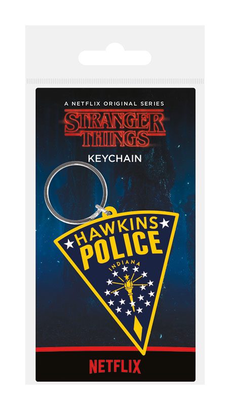 Porta-Chaves Stranger Things Keychain Hawkins Police 6 cm