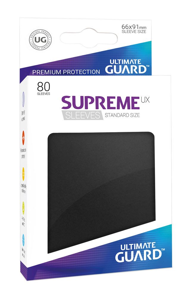 Ultimate Guard Supreme UX Sleeves Standard Size Black (80)