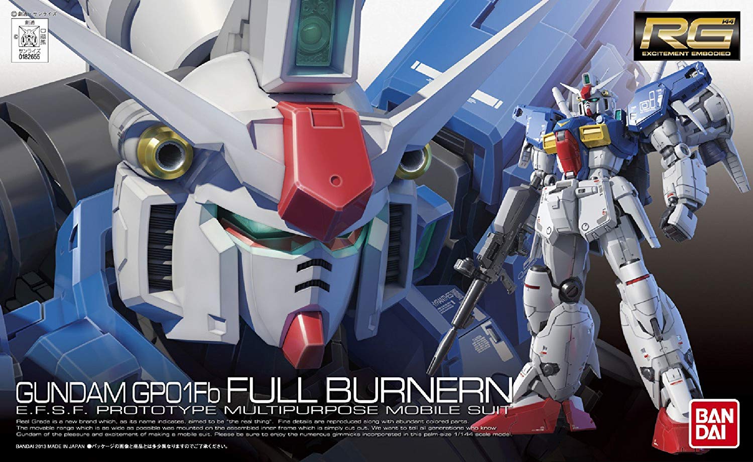 Gundam: Real Grade - RX-78 GP01-FB 1:144 Model Kit 