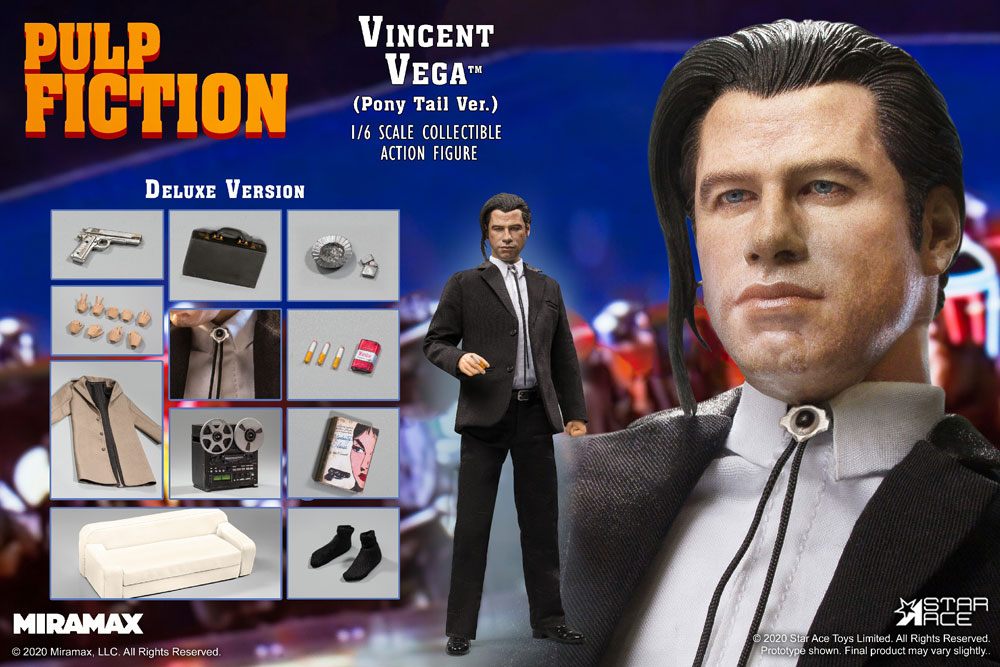 Pulp Fiction My Favourite Movie AF 1/6 Vincent Vega 2.0 (Pony Tail) Deluxe