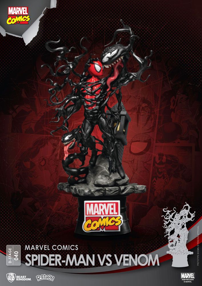 Marvel Comics D-Stage PVC Diorama Spider-Man vs. Venom 15 cm