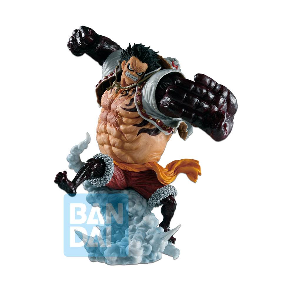 One Piece Ichibansho PVC Statue Luffy Gear 4 Boundman Battle Memories 21cm 