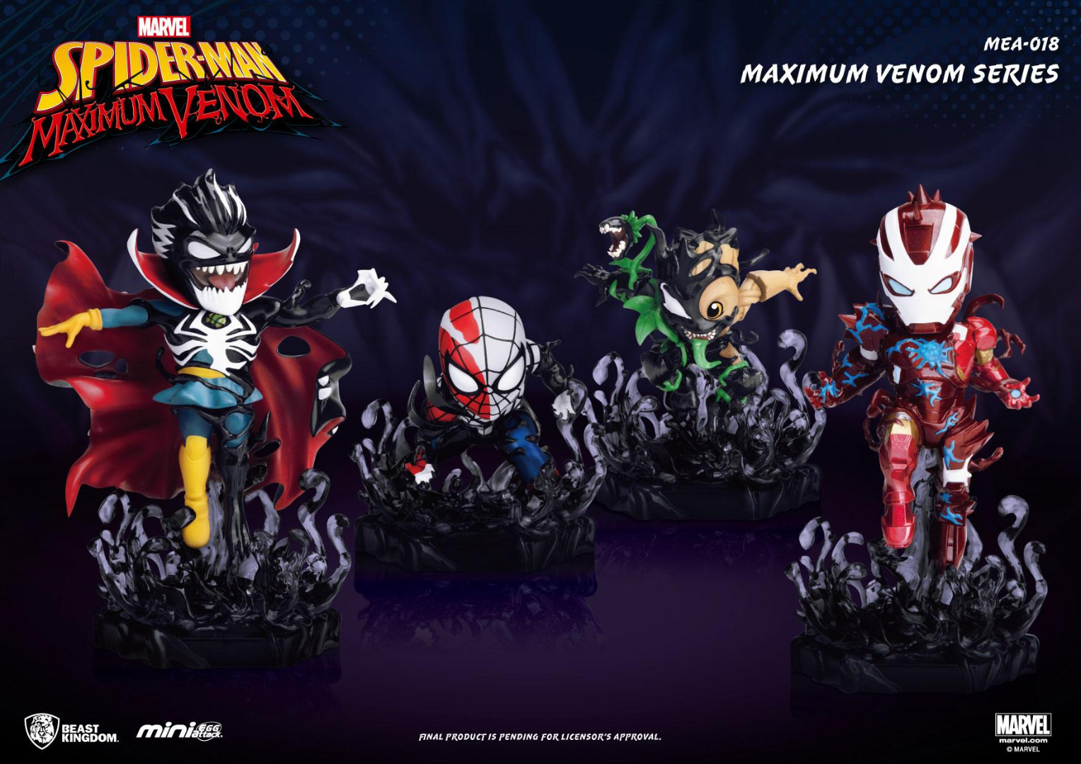 Marvel: Maximum Venom 4 Piece Action Figure Set 