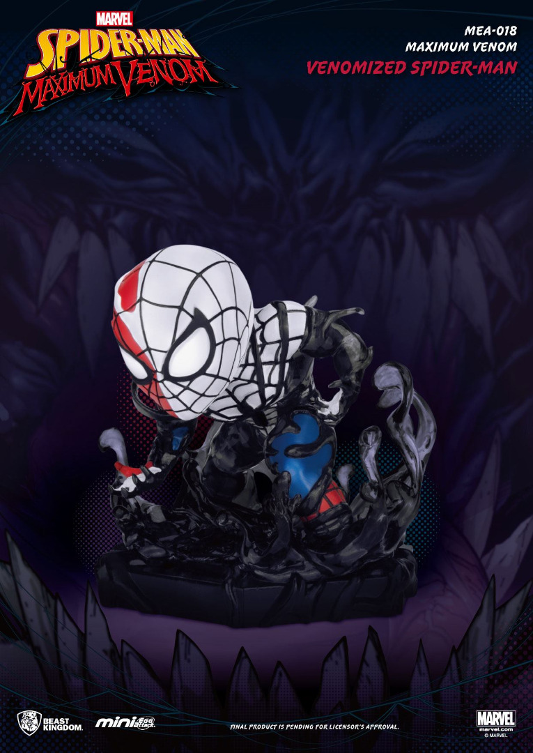 Marvel Maximum Venom Collection Mini Egg Attack Figure Venomized Spider-Man