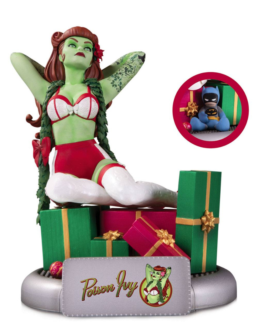 DC Comics Bombshells Statue Poison Ivy Holiday Variant 19 cm