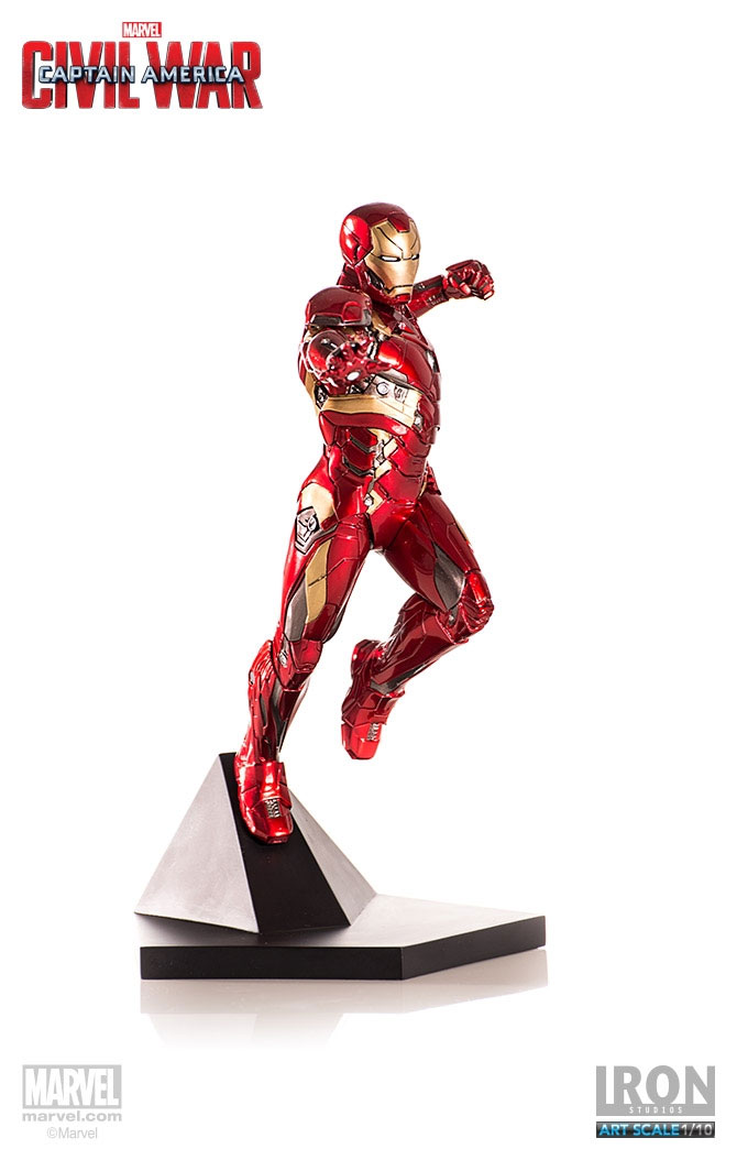 Estátua Captain America Civil War 1/10 Iron Man Mark XLVI 23 cm