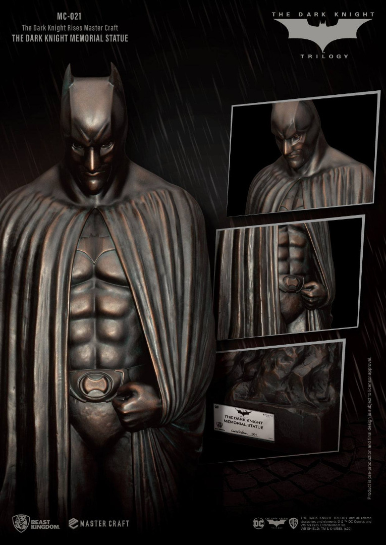 The Dark Knight Rises Master Craft Statue Dark Knight Memorial Batman 45 cm