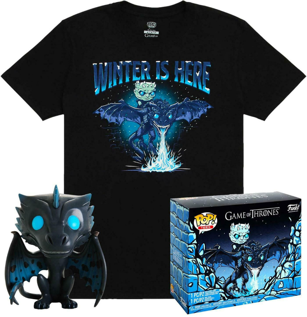 Game of Thrones POP! & Tee Box Icy Viserion Tamanho L