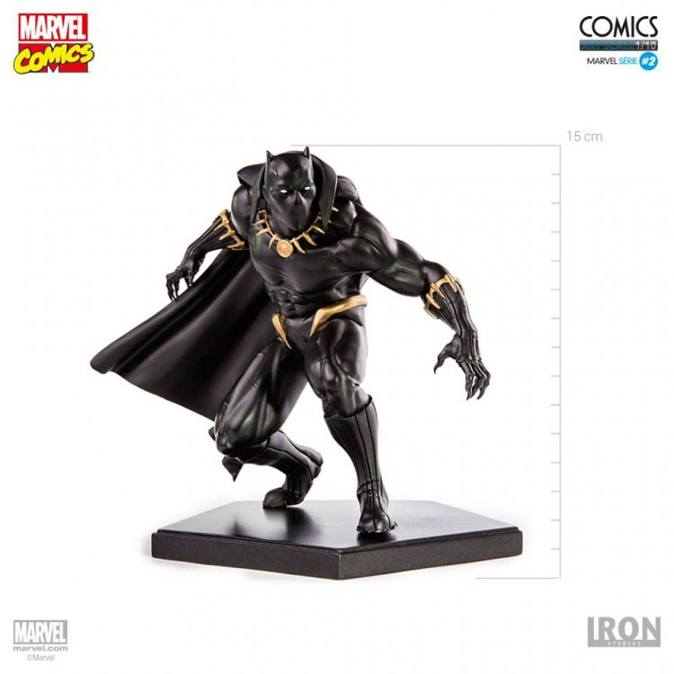 Estátua Marvel Comics 1/10 Black Panther 15 cm