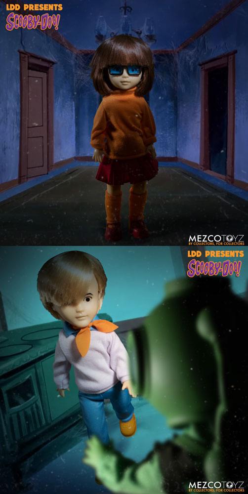 Scooby-Doo Mystery Inc Build A Figure Living Dead Dolls 25 cm Velma & Fred