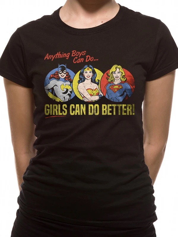 T-shirt DC Comics Girls Do It Better Tamanho S
