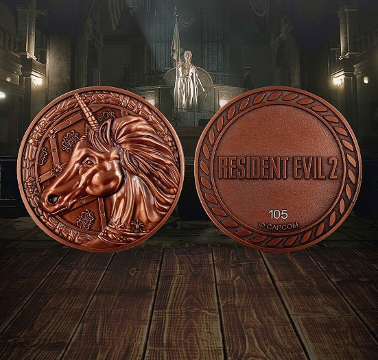 Resident Evil 2 Replica 1/1 Unicorn Medallion