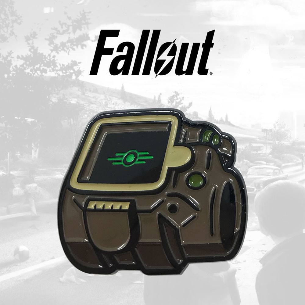 Fallout Pin Badge Vault-Tec Glow In The Dark Logo Limited Edition