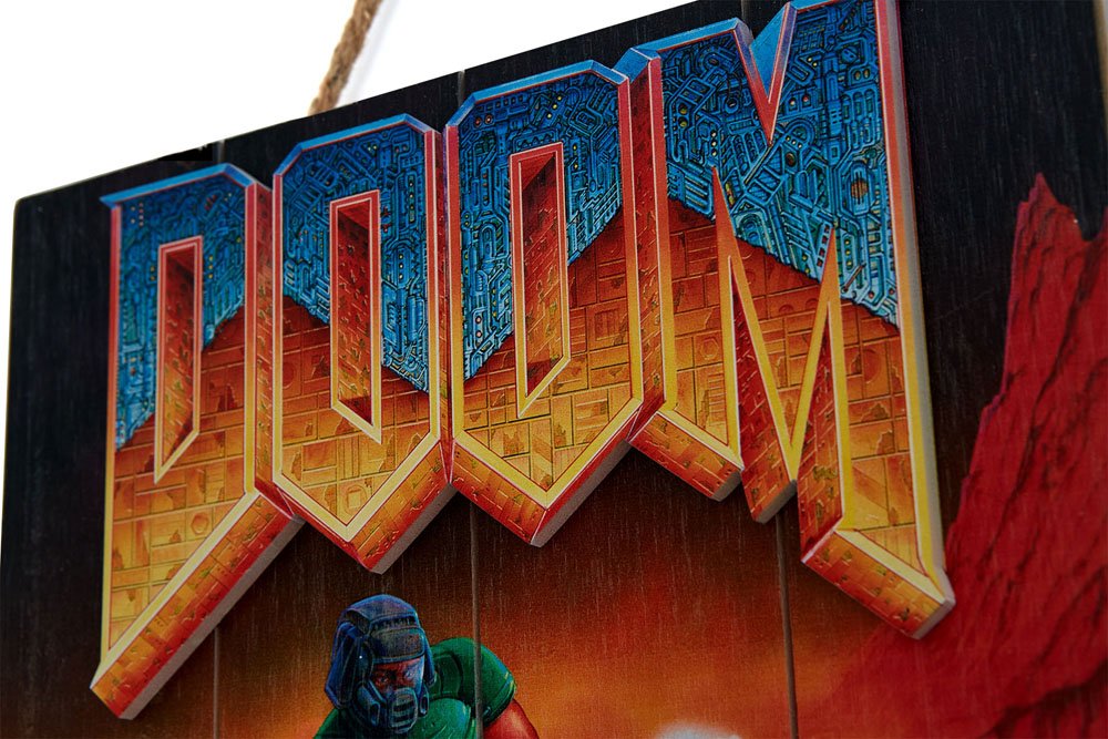 Doom WoodArts 3D Wooden Wall Art Classic 30 x 40 cm