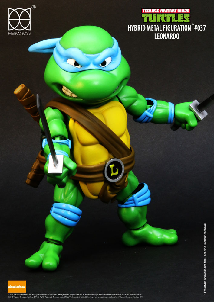 Teenage Mutant Ninja Turtles Hybrid Metal Action Figure Leonardo 14 cm