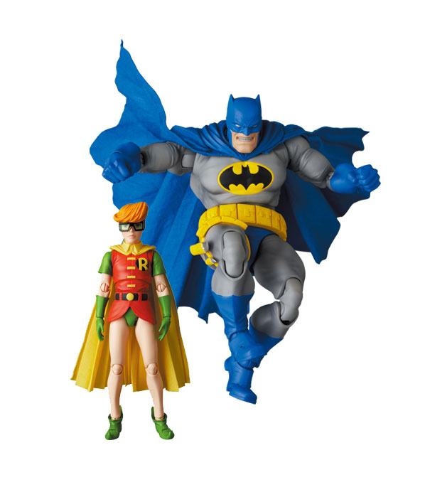 The Dark Knight Returns MAF EX Action Figures Batman Blue Version & Robin 