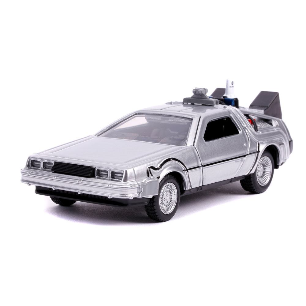 Back to the Future II Hollywood Rides Diecast Model 1/32 DeLorean Time Mach