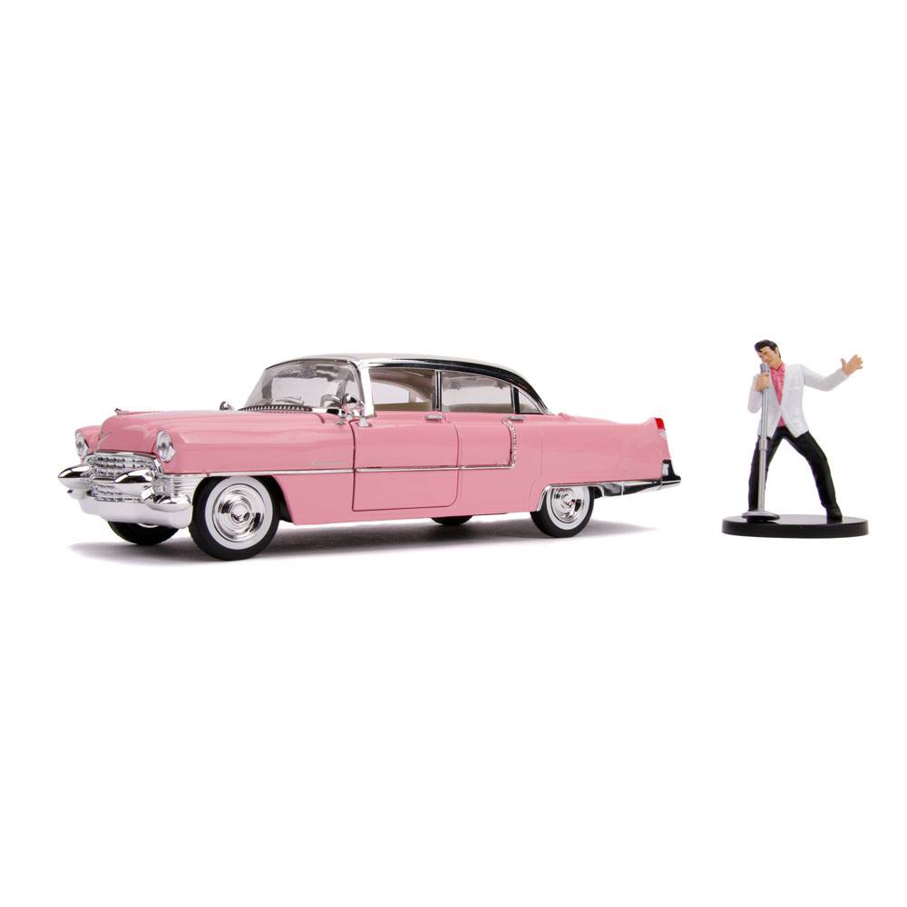 Elvis Presley Hollywood Rides Diecast Model 1/24 1955 Cadillac Fleetwood 