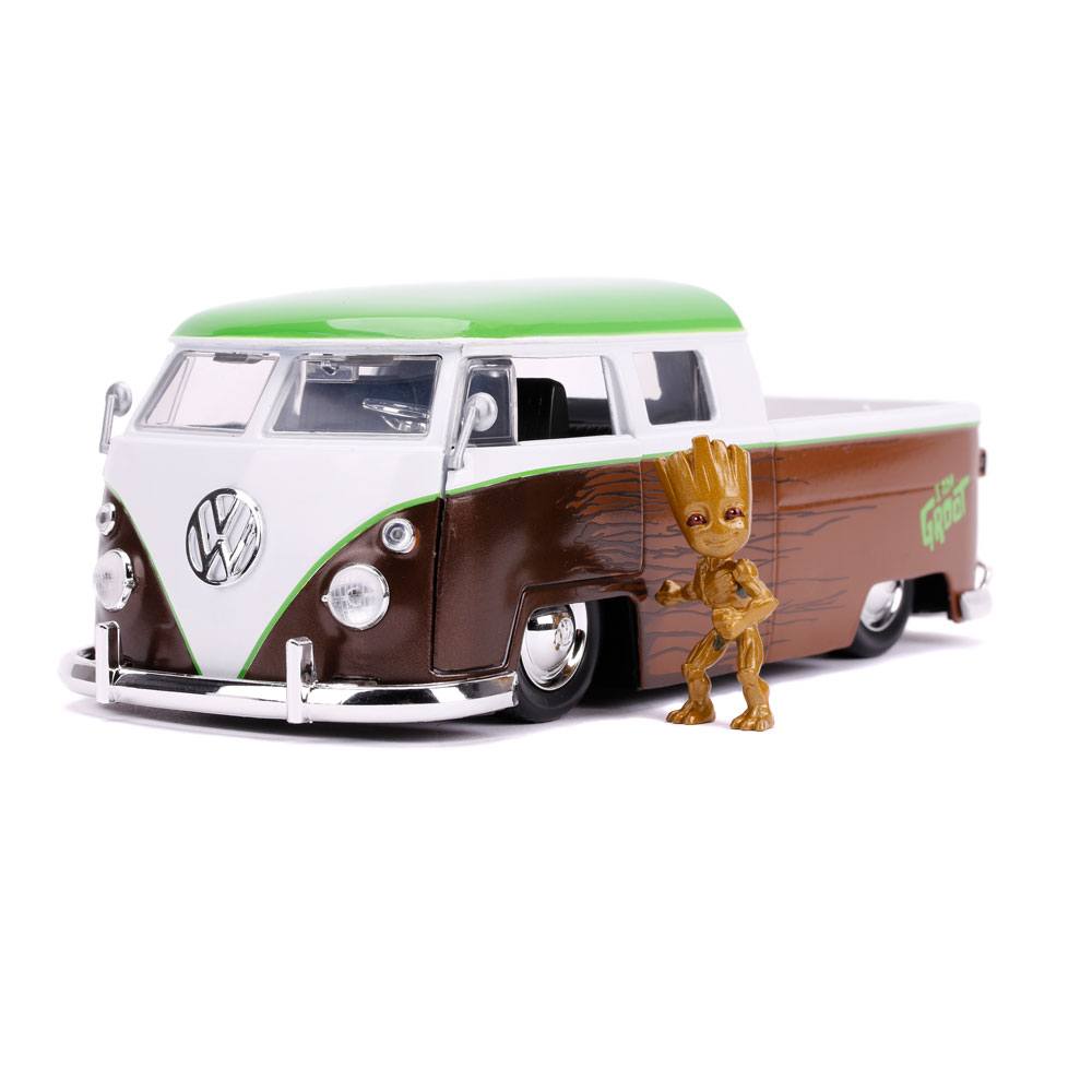 Guardians of the Galaxy Hollywood Rides Diecast Model 1/24 1962 Volkswagen 
