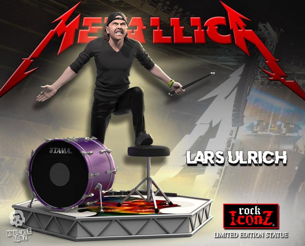 Metallica Rock Iconz Statue Lars Ulrich Limited Edition 22 cm