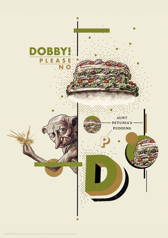 Harry Potter Art Print Dobby 42 x 30 cm