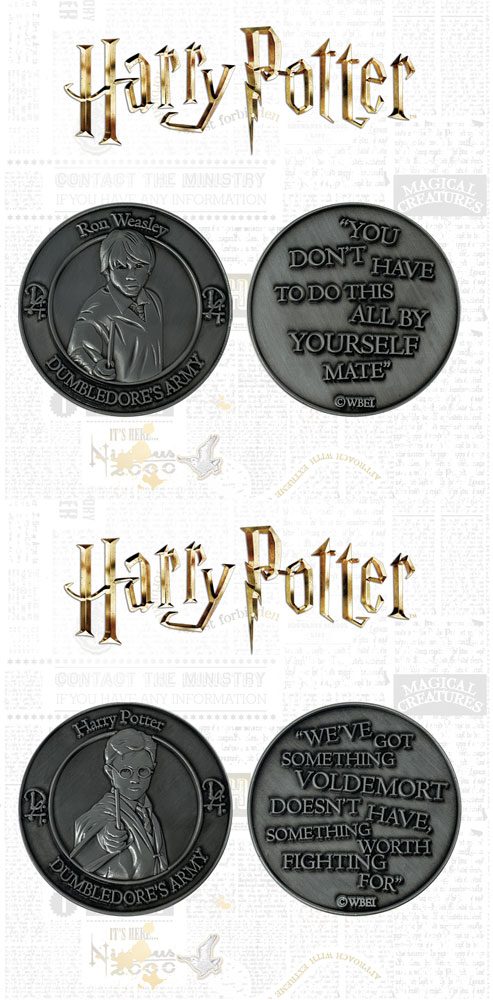 Harry Potter Collectable Coin 2-pack Dumbledore's Army: Harry & Ron