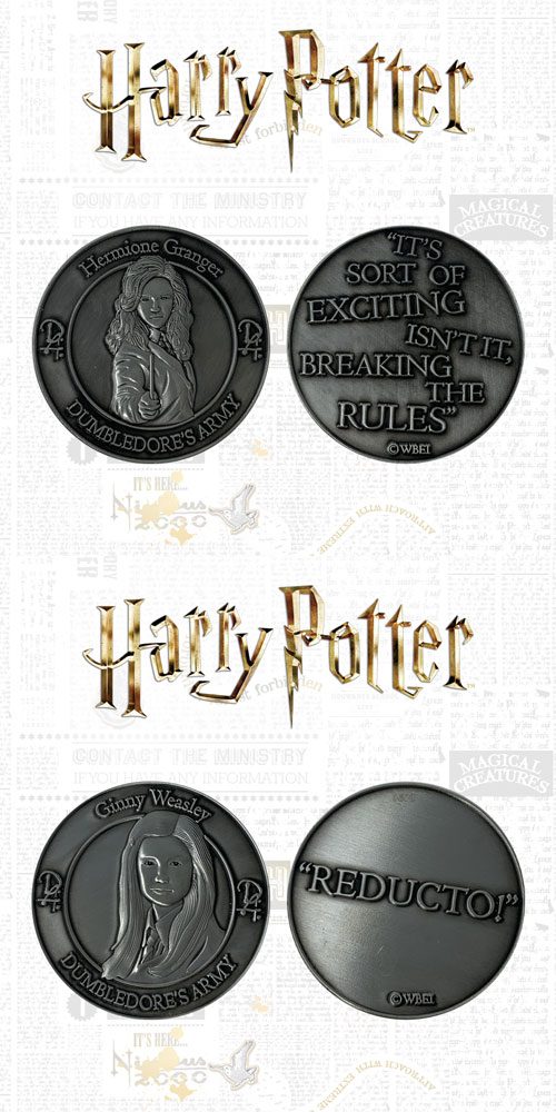 Harry Potter Collectable Coin 2-pack Dumbledore's Army: Hermione & Ginny