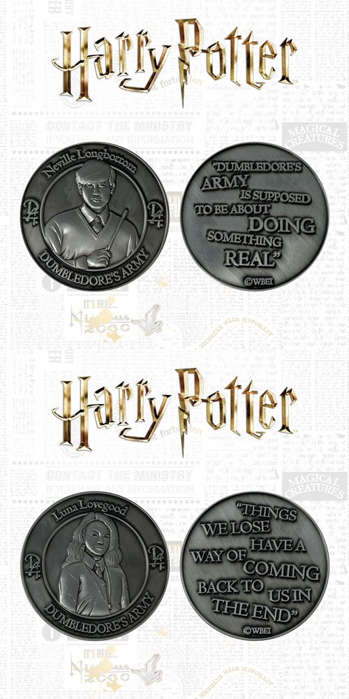 Harry Potter Collectable Coin 2-pack Dumbledore's Army: Neville & Luna