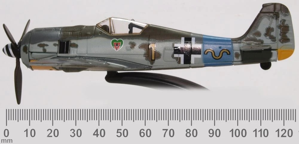Oxford Diecast Focke Wulf 190a 15/jg 54, Hauptmann Rudolf Klemm 1:72 13 cm