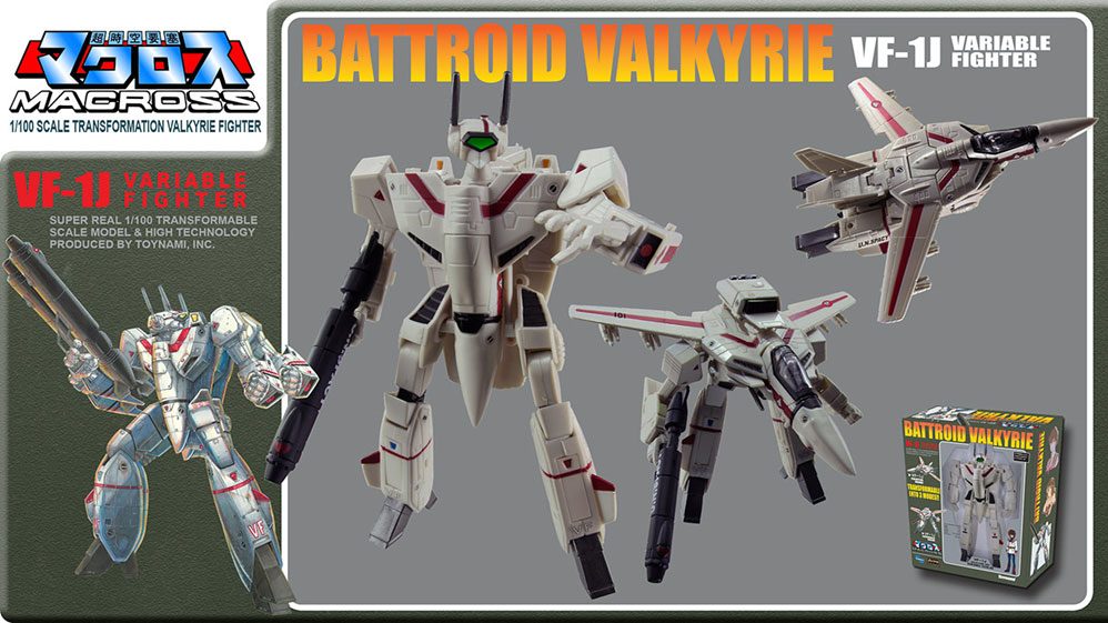 Macross Retro Transformable Collection AF 1/100 VF-1J Ichijo Valkyrie 13 cm