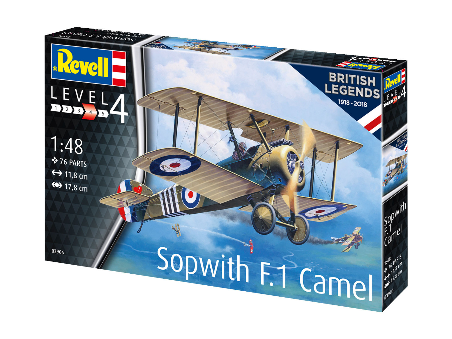 Revell Model Kit British Legends Sopwith F.1 Camel 1:48