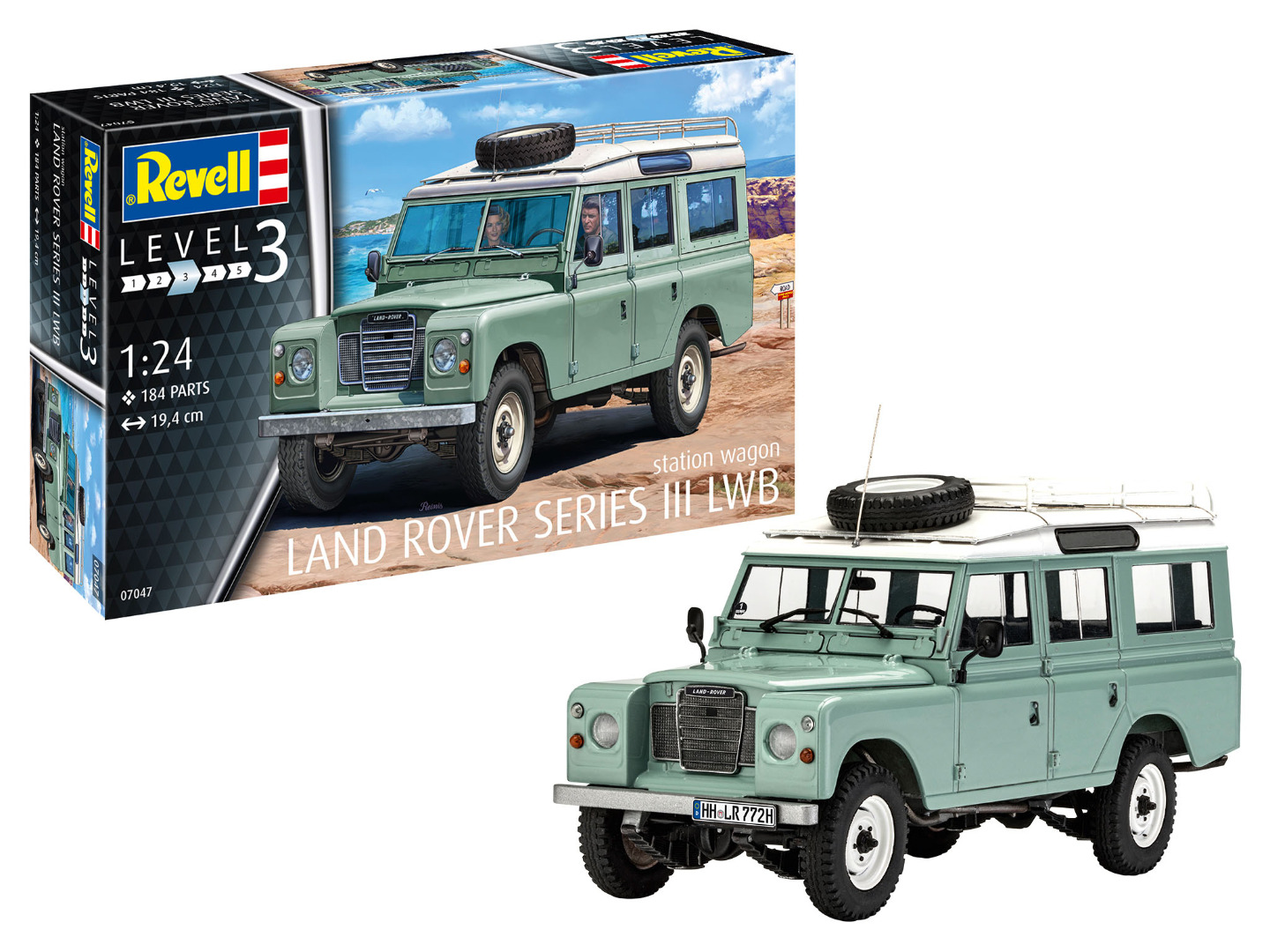 Revell Model Kit Station Wagon Land Rover Series III LWB Scale 1:24