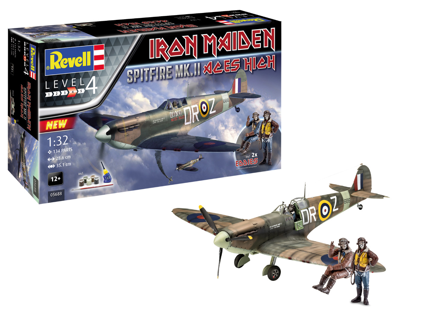 Revell Model Set Spitfire Mk.II Aces High Iron Maiden 1:32